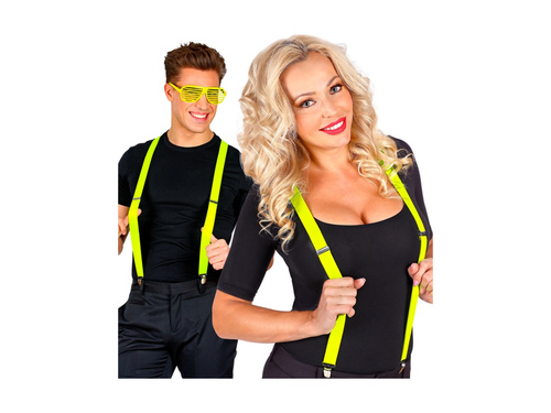 Neonsárga diszkó fogszabályzó