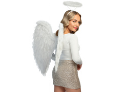 Angyalszárny készlet fehér 65 x 65 cm és Aureole