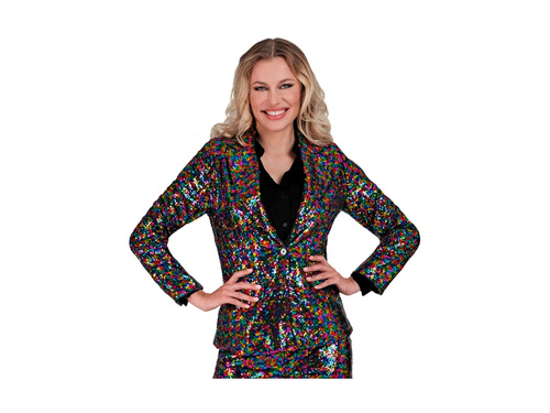 Party Fashion többszínű flitteres kabát