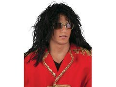 Fekete paróka hosszú hajjal - 1 db.