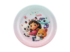 Papírtányérok Gabi macskaház szülinapjára - 23 cm - 6 db.