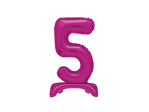 Fólia lufi álló 5 rózsaszín - 76cm - 1db.