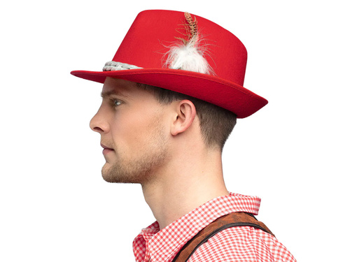 Bajor sapka piros - 1 db.