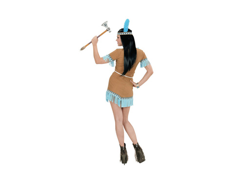 Indiai nő jelmez tollal