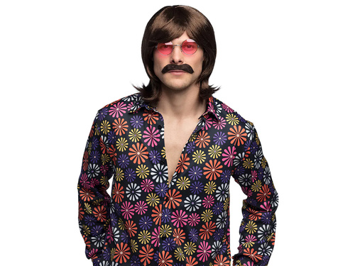 Férfi barna paróka - 1 db.