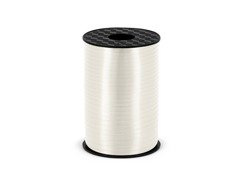 Dekorációs szalag lufihoz - pasztell - fehér - 225 m