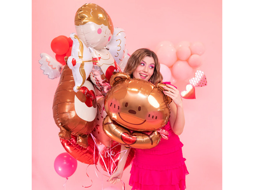 Mackós fólialufi szívvel - 58x75 cm - 1 db.