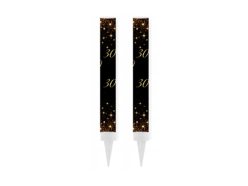 Szikrázó tortaszökőkút 30. születésnapra - 12 cm - 2 db.