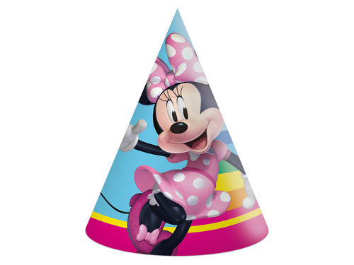 Minnie egér papír sapkák - 6 db.