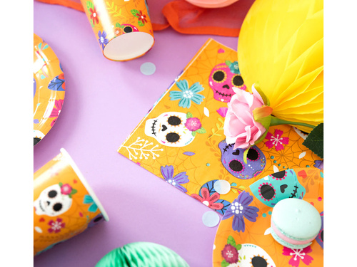 Halloween szalvéták Mexikói koponya - 33 cm - 10 db.