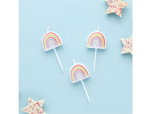 Szivárvány szedő gyertyák - 5 db.