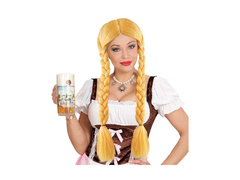 Szőke bivaly paróka copfokkal