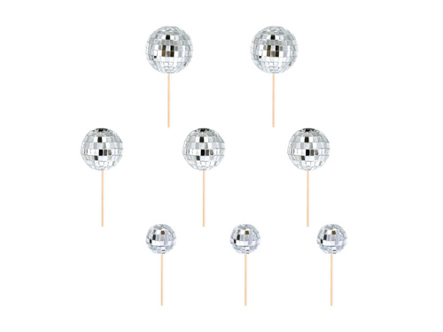 Ezüst diszkópálcika - 8 db.