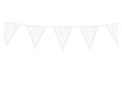 Gyöngyház papírfüzér - 19,5 x 300 cm - 1 db.