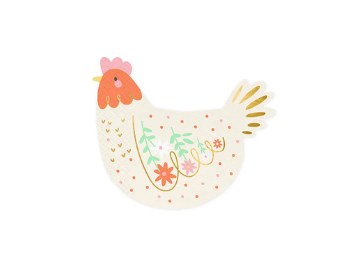 Csirkés szalvéta - 16 x 13 cm - 20 db.