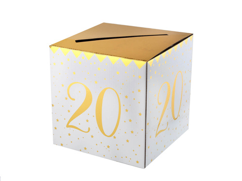 Borítékos doboz üdvözlettel, ajándék 20. évfordulóra - 1 db.