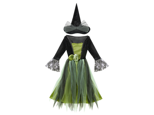 Zöld boszorkány jelmez - 1 db.