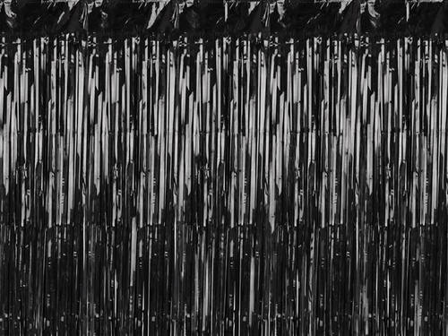 Függöny - ajtófüggöny fekete - 100 x 200 cm