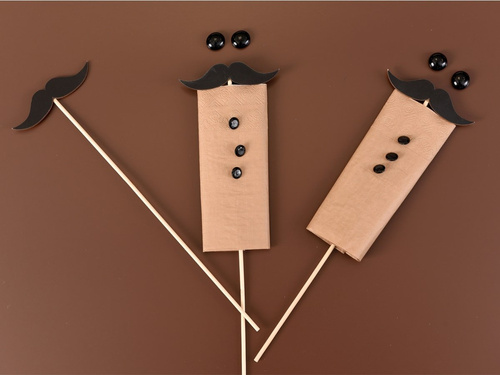 3 rétegű szalvéta 33 cm, barna - 20 db.