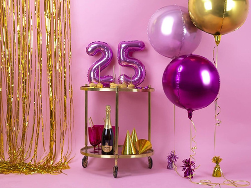 Fólia léggömb világos rózsaszín - 40 cm - 1 db.