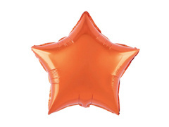 Narancssárga csillag fólialufi - 46 cm - 1 db.