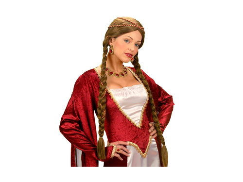 Reneszánsz királynő bronz parókája