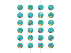 Függő születésnapi dekoráció Víz alatti világ - 4 db.