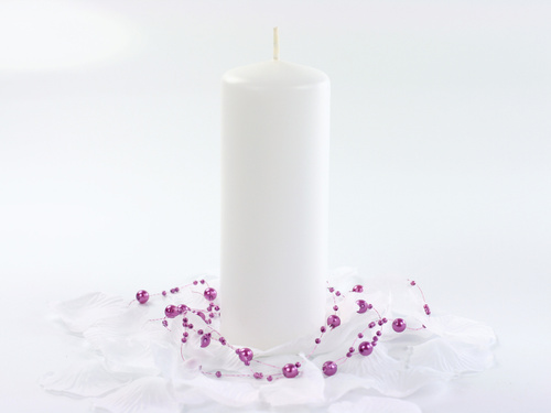 Fagyasztott fehér klubgyertya - 15 cm - 1 db.