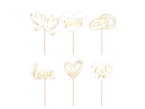 Esküvői muffin kiszúrók - 10 cm - 12 db.