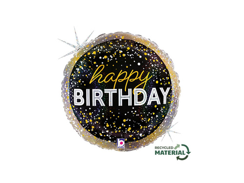 Boldog születésnapot Boldog születésnapot Party kerek fólialufi - 14" - 1 db.