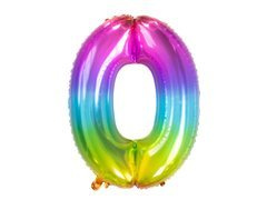 0 szivárványos fólialufi - 86 cm - 1 db.