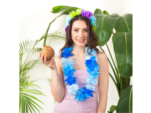 Színes hawaii fejpánt - 1 db.