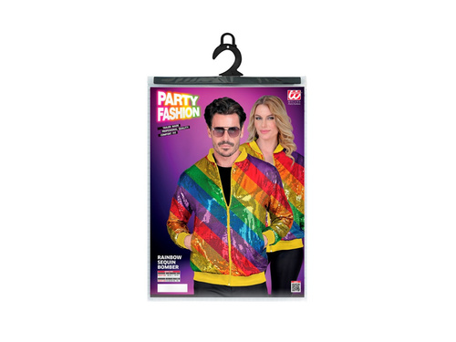 Party flitteres kabát - bomber - szivárványos