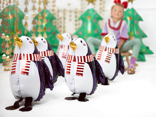 Fólialufi sétáló pingvin - 29 x 42 cm - 1 db.