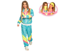 Kék tréningruha diszkó jelmez nőknek - 1 db.