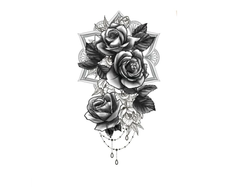 Karba tetoválás Rózsa - 1 db.