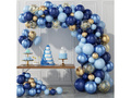 Léggömb készlet lufi girlandhoz tengerészkék - 133 db.
