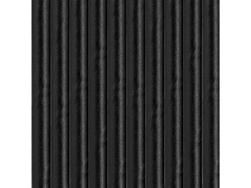 Szívószálak fekete - 10 db.