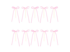 Cake Cupcake Picks - rózsaszín - 10 db.