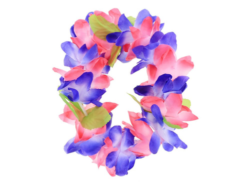 Hawaii fejfűzér lila és rózsaszín - 1 db.