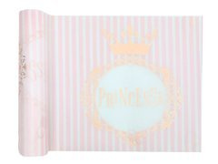 Princesse születésnapi futó rózsaarany koronával - 30 cm x 3 m - 1 db.