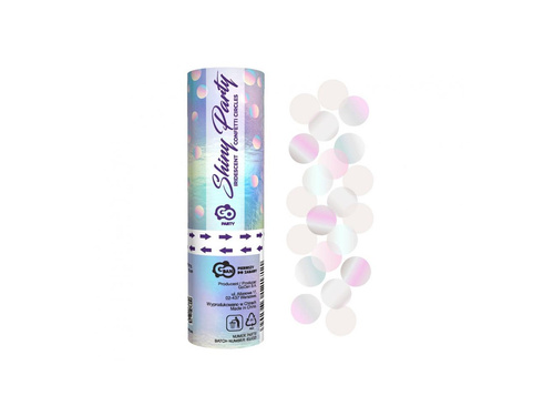 Lövőcső - irizáló körök - 15 cm - 1 db.