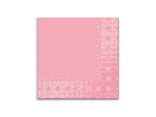 Csészék + szalvéták + papírtányérok rózsaszínű készlet - 44 db.