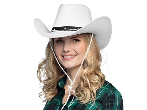 Fehér cowboy kalap - 1 db.