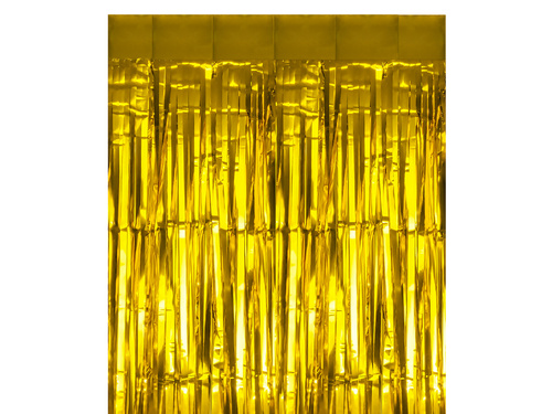 Aranyszínű fém ajtófüggöny - 100 x 200 cm