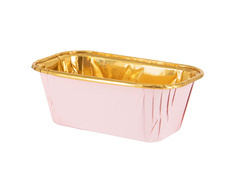 Mini palacsintaformák rózsaszín és arany - 11 x 4 cm - 10 db.