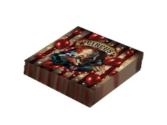 Kísérteties bohóc Halloween szalvéta - 33 cm - 12 db.