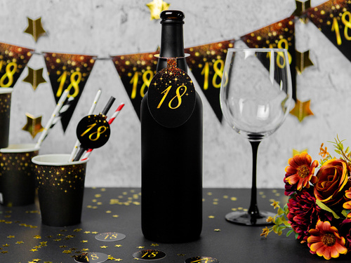 Pezsgő vodka medálok 18. születésnapra - 8 db.