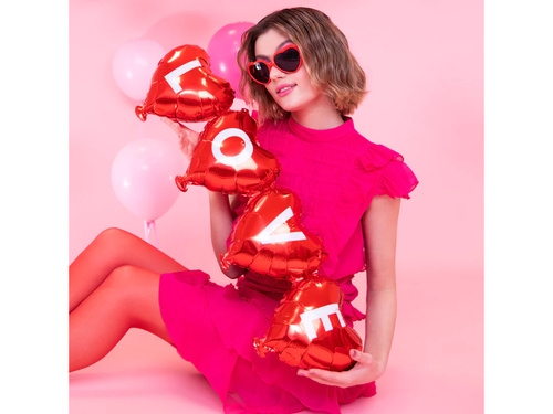 Szerelmes szívek lufi füzér - 101 x 27 cm