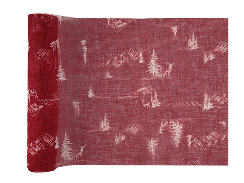 Asztali futó dekoráció Az erdő királya - 26 cm x 3 m - 1 db.